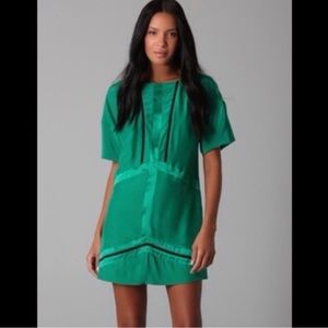 Rag & Bone Silk Dress 6  Lattice Shift